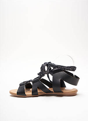Spartane țesătură satinată toc plat până la 3 cm negru IPPON VINTAGE femeie