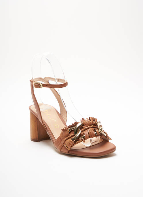 Sandale/Pantofi decupați maro UNISA femeie