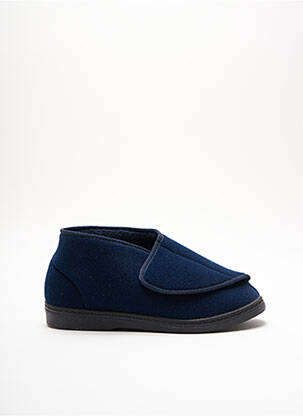 Papuci/pantofi de casă țesătură satinată vârf rotund albastru PODOWELL unisex