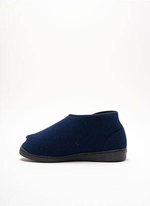 Papuci/pantofi de casă țesătură satinată vârf rotund albastru PODOWELL unisex