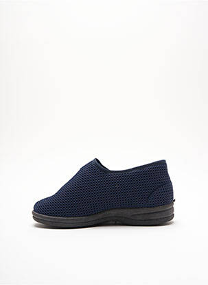 Papuci/pantofi de casă țesătură satinată vârf rotund albastru PODOWELL unisex