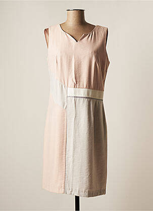 Rochie midi roz CHRISTINE LAURE femeie