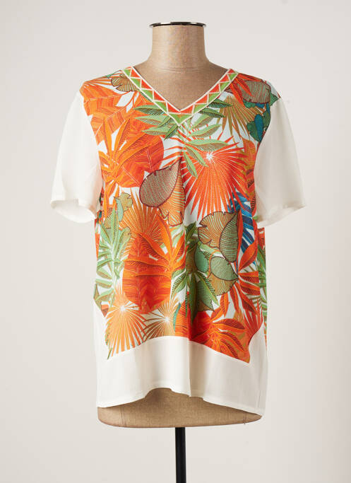 Top portocaliu CHRISTINE LAURE femeie