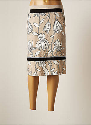 Fustă midi bej CHRISTINE LAURE femeie