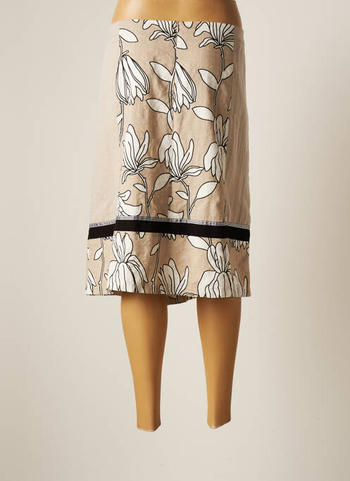 Fustă midi bej CHRISTINE LAURE femeie