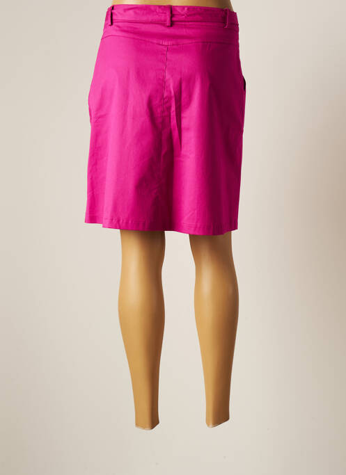 Fustă scurtă buzunare roz LILI & CAROLINE femme