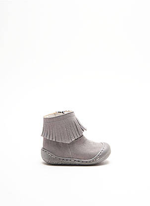 Botine/ghete material neted platformă gri BELLAMY fată