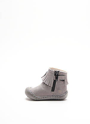 Botine/ghete material neted platformă gri BELLAMY fată