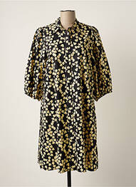 Rochie midi mâneci 3/4 mâneci 3/4 negru SECOND FEMALE femme