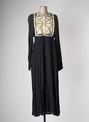 Rochie lungă mâneci lungi mâneci lungi negru V.DE.VINSTER femeie