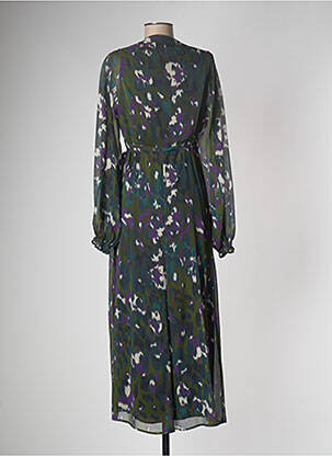 Rochie lungă mâneci lungi mâneci lungi verde JANE WOOD femeie