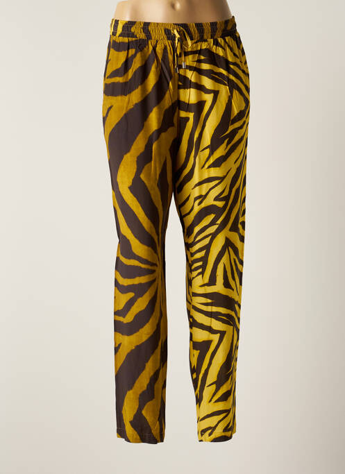 Pantalon slim galben LAUREN VIDAL femeie