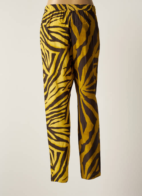 Pantalon slim galben LAUREN VIDAL femeie