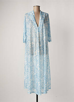 Rochie midi imprimeu floral mâneci 3/4 albastru MOLLY BRACKEN femeie