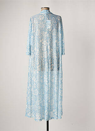 Rochie midi imprimeu floral mâneci 3/4 albastru MOLLY BRACKEN femeie