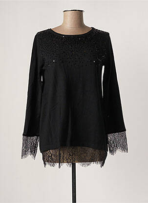 Pulover tunică negru FRACOMINA femeie