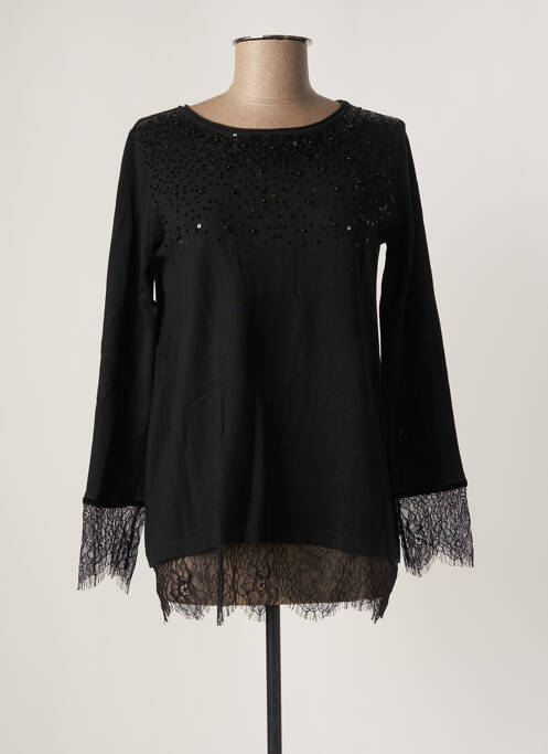 Pulover tunică negru FRACOMINA femeie