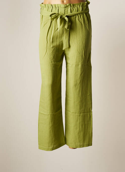 Pantalon larg verde SOPHYLINE femeie