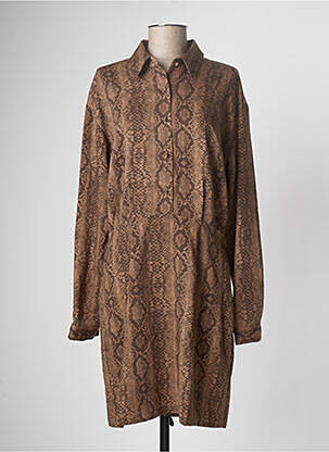 Rochie midi maro GUESS femeie