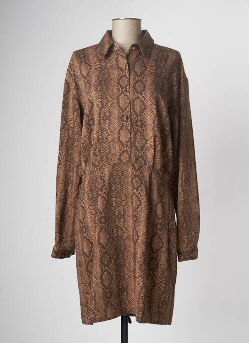 Rochie midi maro GUESS femeie