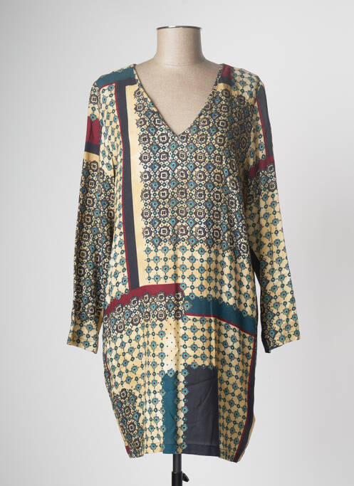 Rochie scurtă bej R95TH femeie