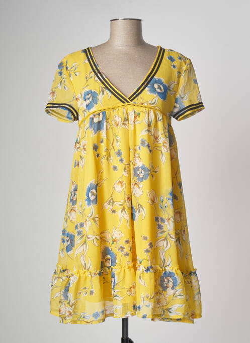 Rochie scurtă galben TEDDY SMITH femeie