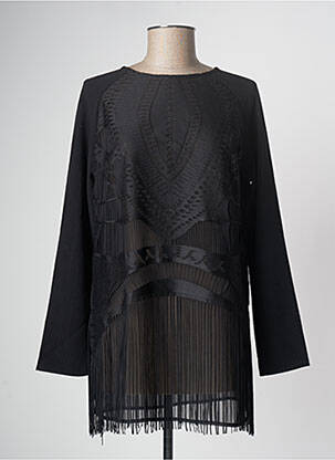 Tunică mâneci lungi negru FRACOMINA femeie