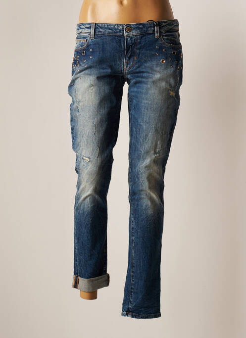 Blugi cu croială slim albastru GUESS femeie