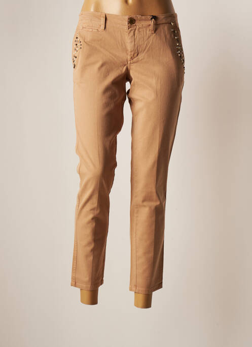 Pantalon chino bej GUESS femeie