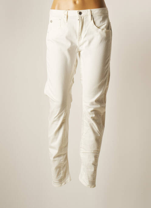 Pantalon slim alb G STAR femeie