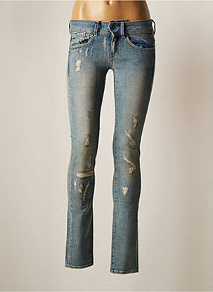 Blugi cu croială slim albastru RAW-7 femeie