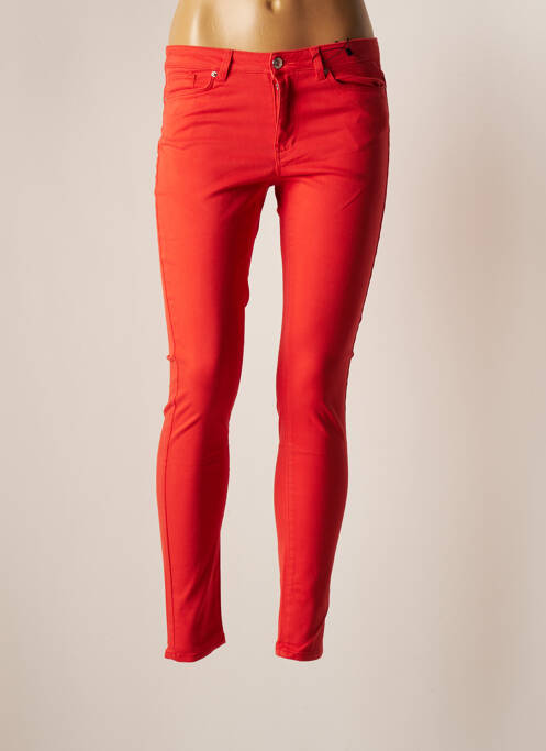 Pantalon slim portocaliu VERO MODA femeie