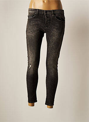 Blugi cu croială slim gri UNIQUE femeie