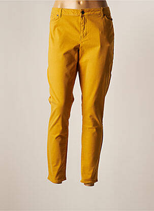 Pantalon slim galben VERO MODA femeie