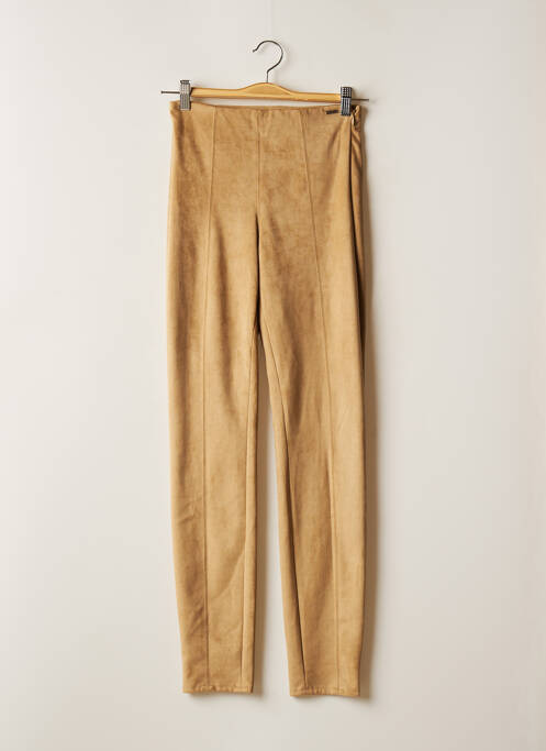 Pantalon slim bej GUESS femeie