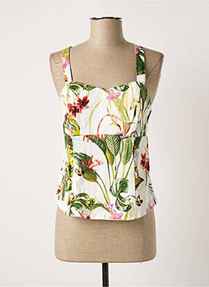 Top alb BREAL femeie