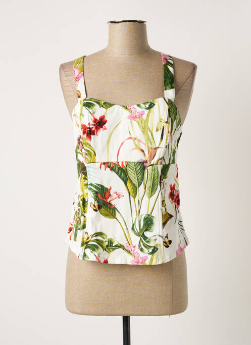 Top alb BREAL femeie