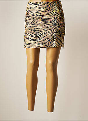 Fustă scurtă bej MORGAN femeie