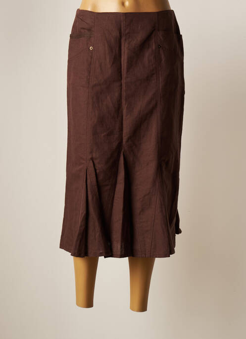 Fustă midi maro GUY DUBOUIS femeie