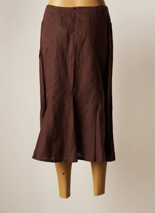 Fustă midi maro GUY DUBOUIS femeie