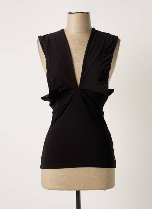 Top negru MORGAN femeie