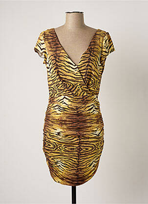 Rochie scurtă mâneci scurte mâneci scurte bej MANGO femeie