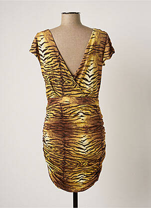 Rochie scurtă mâneci scurte mâneci scurte bej MANGO femeie