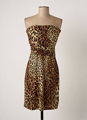 Rochie scurtă maro MANGO femeie