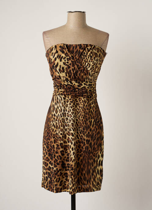 Rochie scurtă maro MANGO femeie