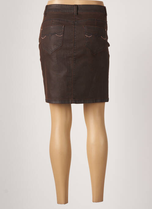 Fustă scurtă maro BREAL femeie
