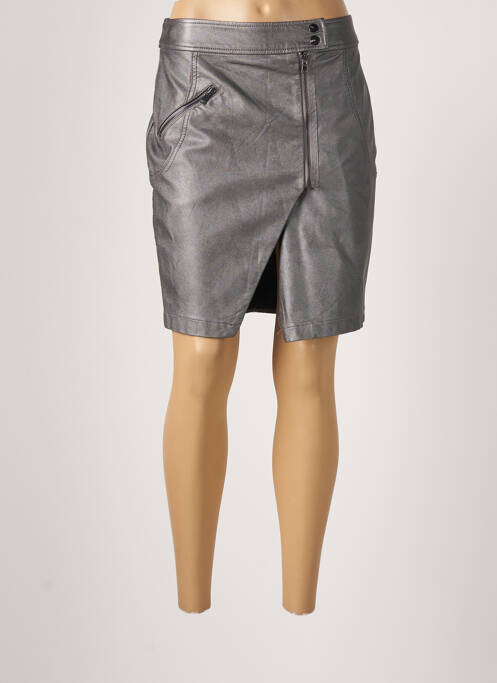 Fustă midi gri BREAL femeie