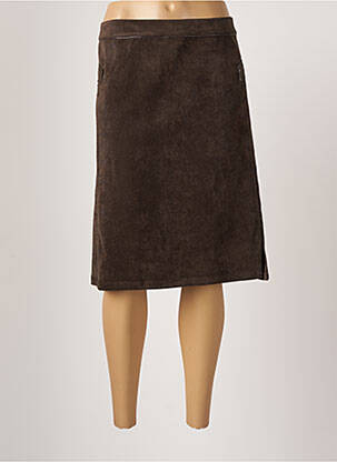 Fustă midi maro SCOTTAGE femeie