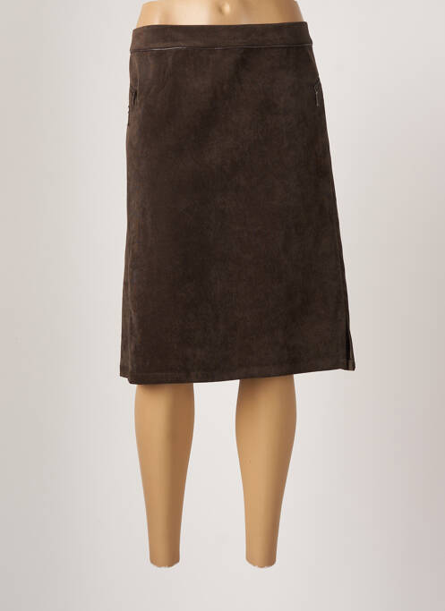 Fustă midi maro SCOTTAGE femeie