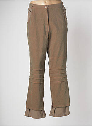 Pantalon larg verde GUY DUBOUIS femeie